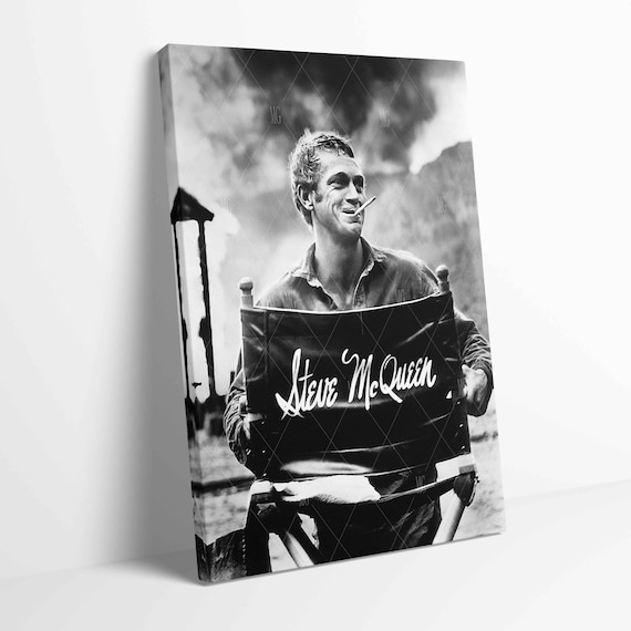 Poster Vintage STEVE MCQUEEN Format A0 – Stylé, Rétro, Prêt à Encadrer | Décoration Murale Cinéma