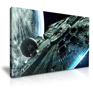 Star Wars Millenium Falcon Stretched Canvas ~ More Size