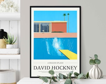 David Hockney A Bigger Splash 1967 Poster - Etsy UK