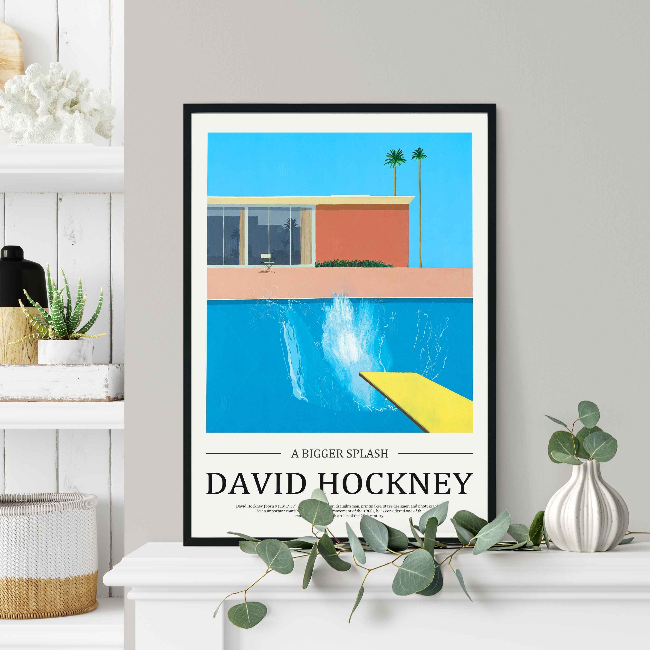 A Bigger Splash Stretched Canvas or Unframed Poster Print Wall Art