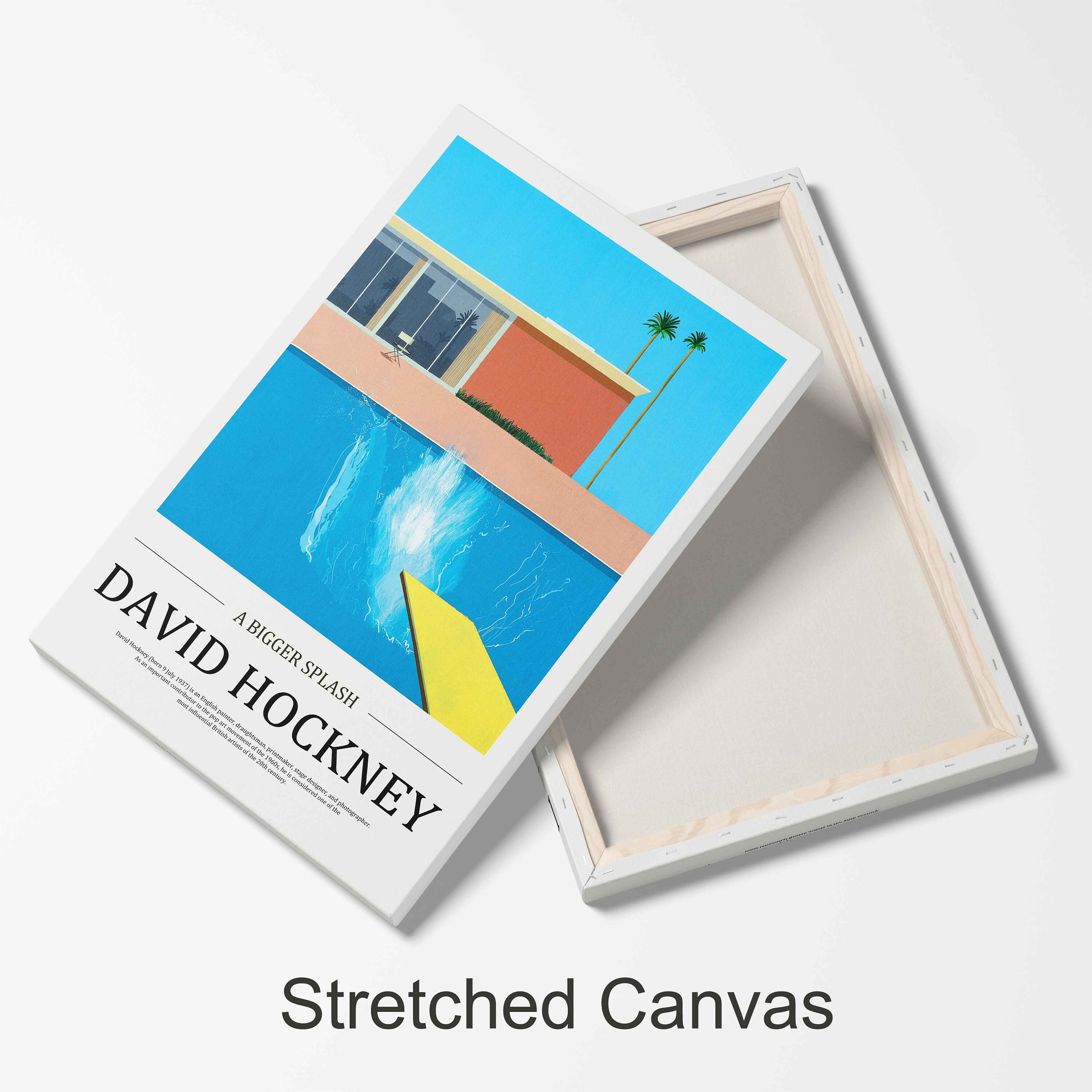 A Bigger Splash Stretched Canvas or Unframed Poster Print Wall Art