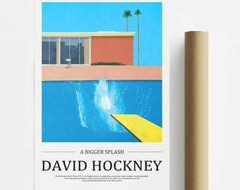 A Bigger Splash Stretched Canvas or Unframed Poster Print Wall Art