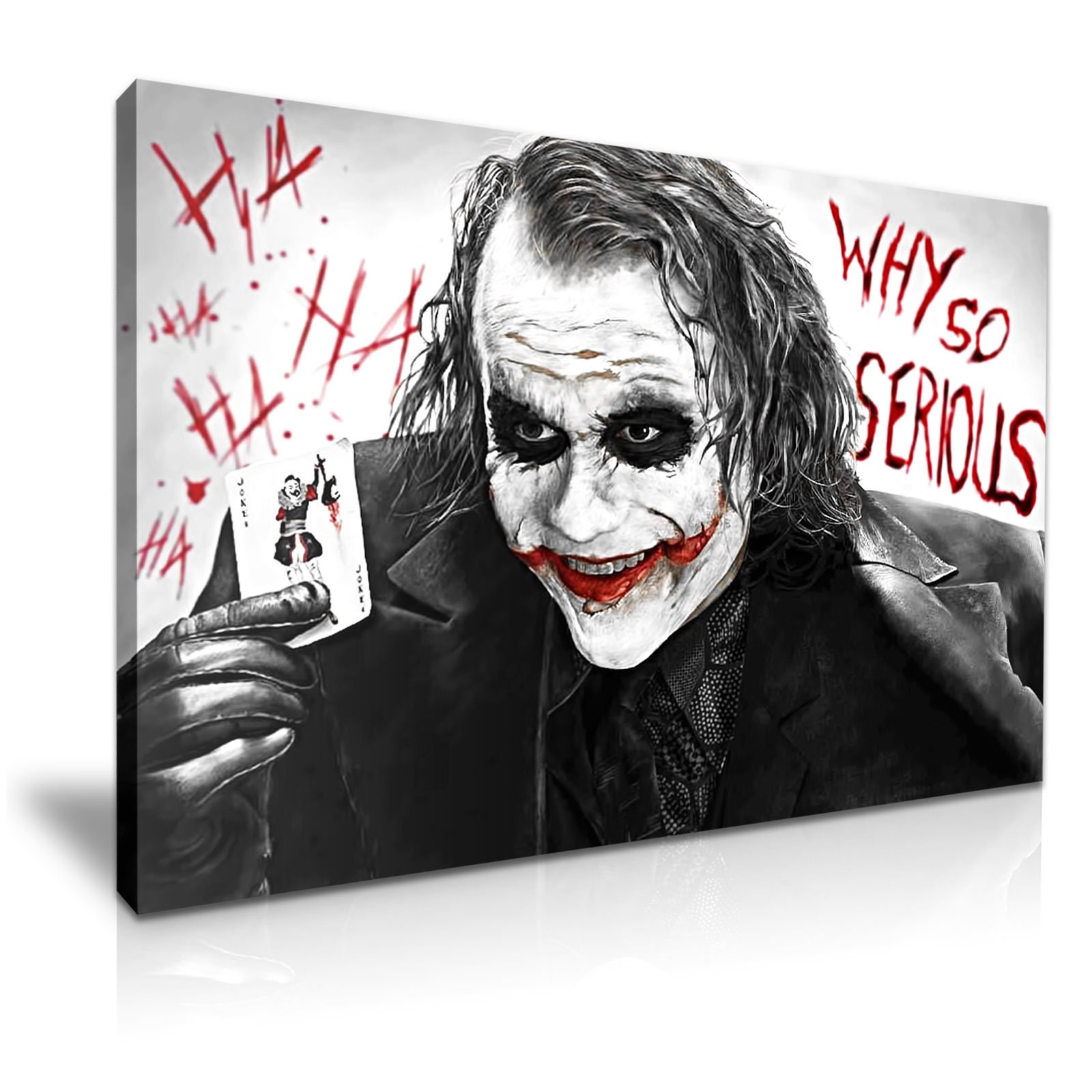 Joker Why so Serious Stretched Canvas More Size Etsy