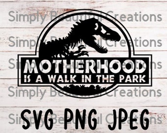 Download Motherhood Jurassic Park Svg Etsy