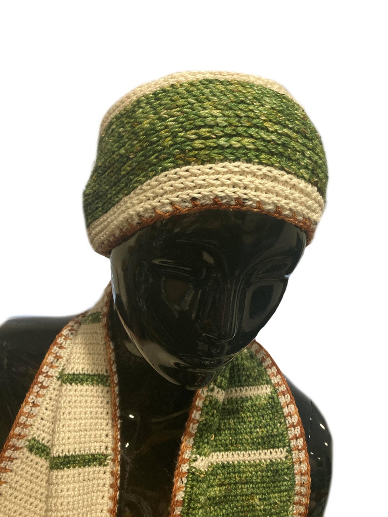 Green Alien, The Child, Scarf and Ear Warmer Combo, PDF PATTERN Download image 3