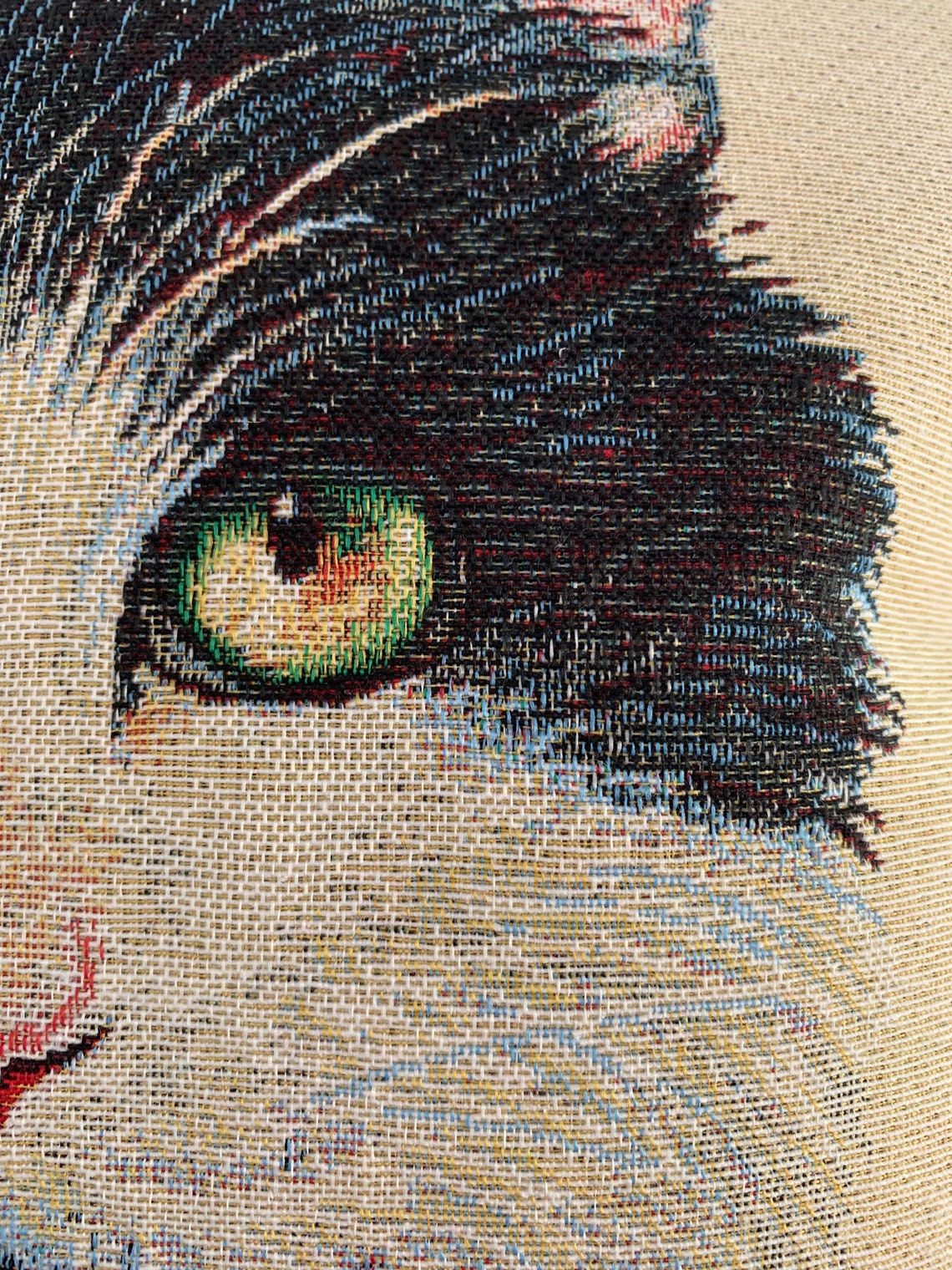 Cat tapestry weave cushion Etsy