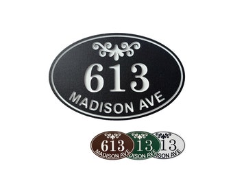 Personalized Address Plaque, Custom House Number Sign