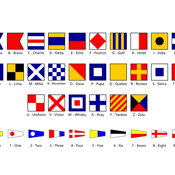 Nautical Flags Etsy