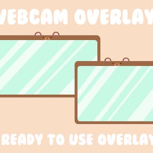 Twitch Webcam Overlay / Bear / Cute / Gaming / Kawaii / Just Chatting / Vtuber