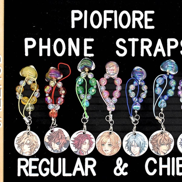 OTOME PIOFIORE PHONESTRAP Cute Multi Colored Phone Straps Character Phone Charms  Jazzhub Merch Hand Drawn Characters of Piofiore