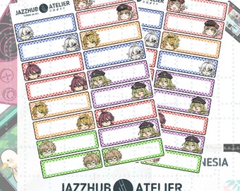 jAZZHUB ATELIER OTOME Amnesia writable sticker sheet, labels, waterproof, stationeries, nametags