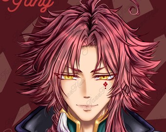 Piofiore Art Print: Otome Game, Yang Character (Digital or Physical)