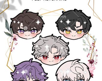 JAZZHUB Love and Deepspace Felt doll keychains