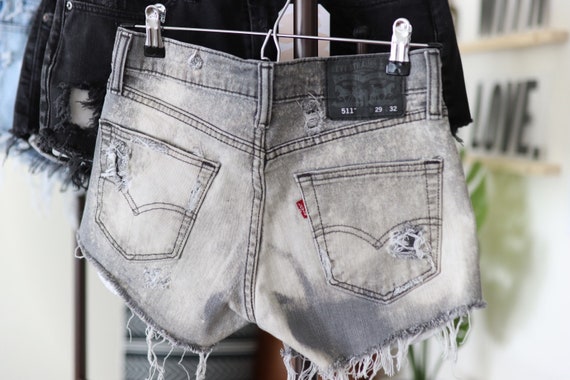 Vintage Levi Distressed Denim Shorts 