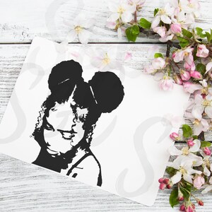 Afro Puffs Curly hair SVG bundle, Black girl SVG bundle, Black Woman SVG bundle, African American digital planner stickers, Afro woman svg zdjęcie 6