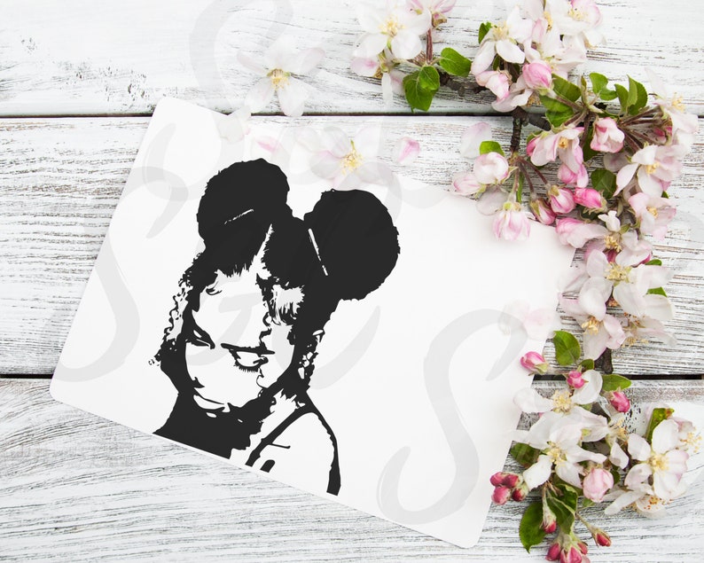 Afro Puffs Curly hair SVG bundle, Black girl SVG bundle, Black Woman SVG bundle, African American digital planner stickers, Afro woman svg zdjęcie 6
