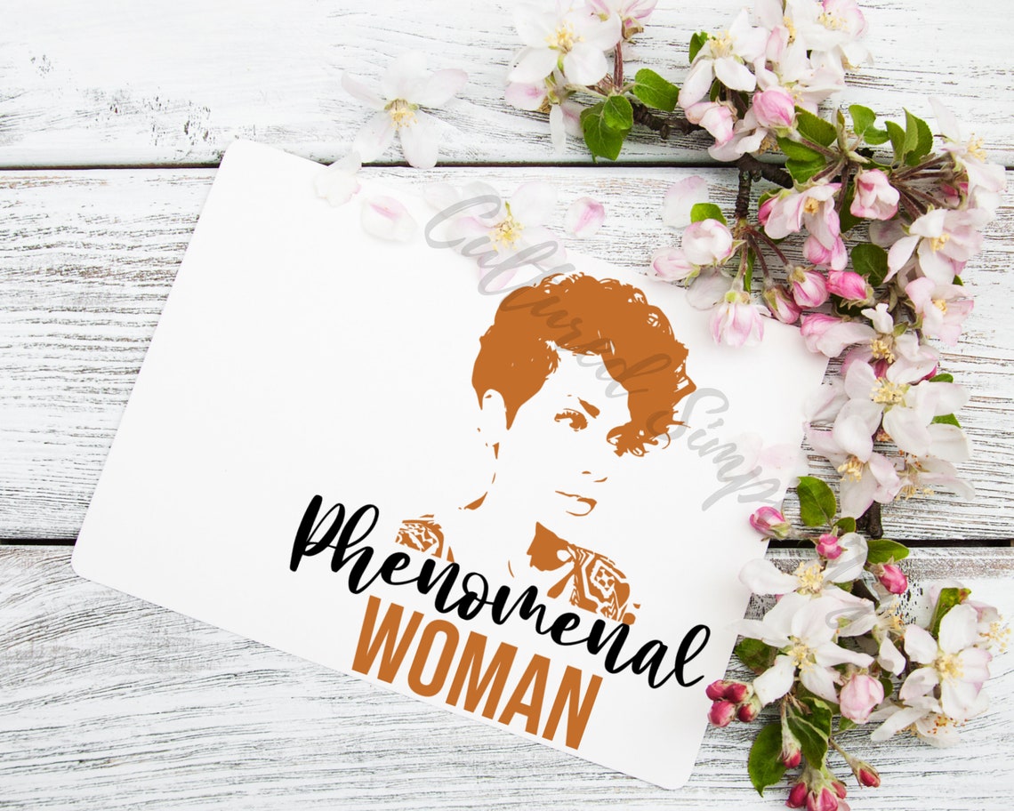 Maya Angelou Phenomenal Woman Black girl SVG Unbothered Black | Etsy