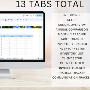 Freelancer template Google Sheets small business template small business bundle project management template client tracker spreadsheet crm image 10