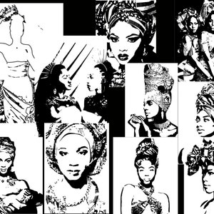 African Queen Coloring Pages Sip and Paint Printable Coloring Pages ...