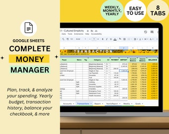 Personal finance spreadsheet Google Sheets Budget Template Personal Finance Tracker Money Management Spreadsheet Income and Expense Tracker