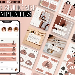 Skincare instagram template Skincare Instagram Post Template Esthetician Template Instagram Esthetician Instagram Template Instagram Post