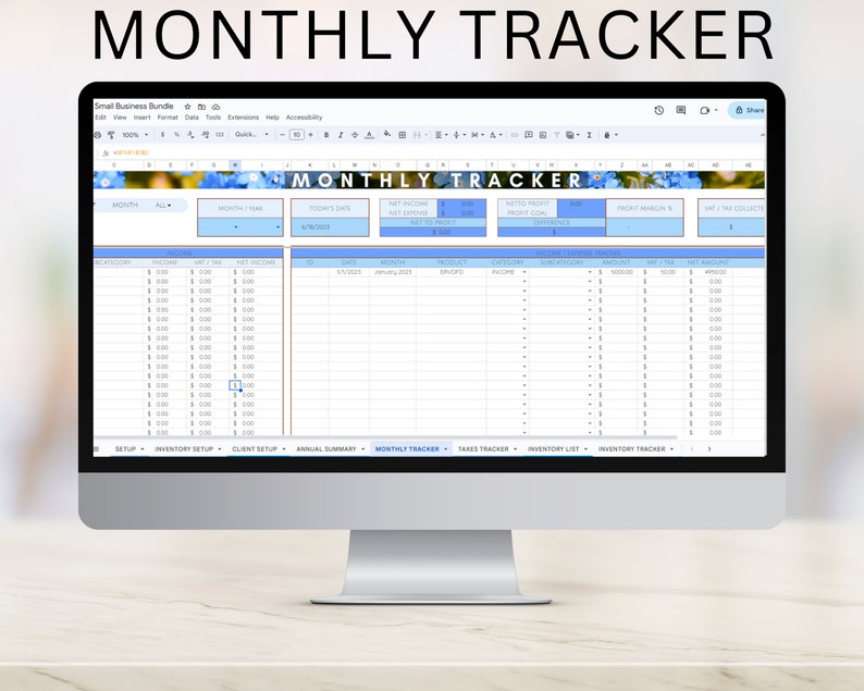 Freelancer template Google Sheets small business template small business bundle project management template client tracker spreadsheet crm image 5