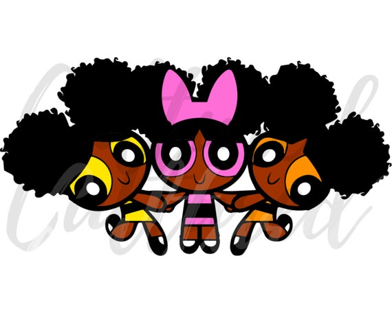 An ode to the powerpuff girls if they were black  a wallpaper I made   rblackgirls