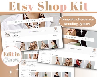 Etsy Shop Banner Templates Etsy Banner Template Etsy Shop Kit Etsy Shop Branding Kit Etsy Store Template Etsy Listing Template Store Banner