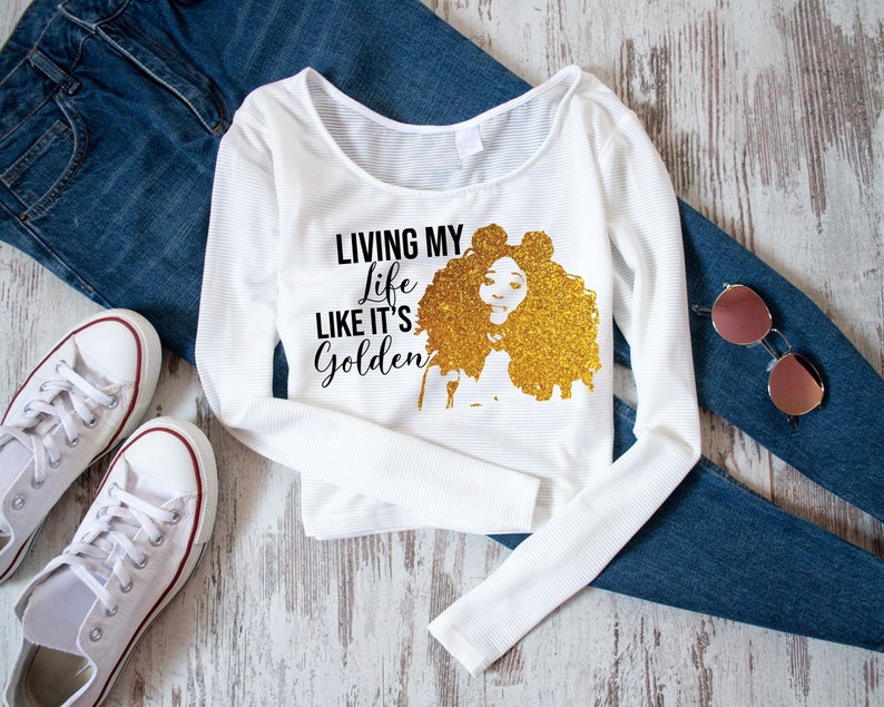 Download Living my life like its golden SVG Golden Glitter Shirt ...