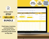 Etsy Seller Spreadsheet Google Sheets Etsy Seller Templates Etsy selling guide for Etsy seller guide Inventory Spreadsheet Inventory Tracker