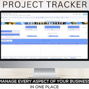 Freelancer template Google Sheets small business template small business bundle project management template client tracker spreadsheet crm image 2