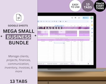Freelancer template Google Sheets small business template small business bundle project management template client tracker spreadsheet crm