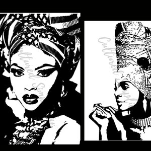 African Queen Coloring Pages Digital Printable Coloring | Etsy