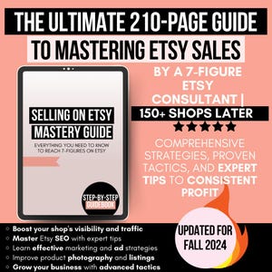 How to Sell on etsy guide, Etsy Selling Guide, Rank on Etsy, New Etsy Shop Guide, Make Money on Etsy, How to start business on Etsy ebook