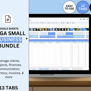 Freelancer template Google Sheets small business template small business bundle project management template client tracker spreadsheet crm image 1