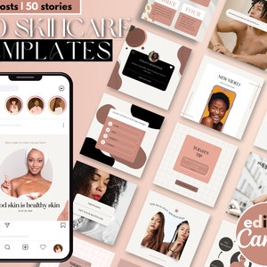 Skincare instagram template Skincare Instagram Post Template Esthetician Template Instagram Esthetician Instagram Template Instagram Post