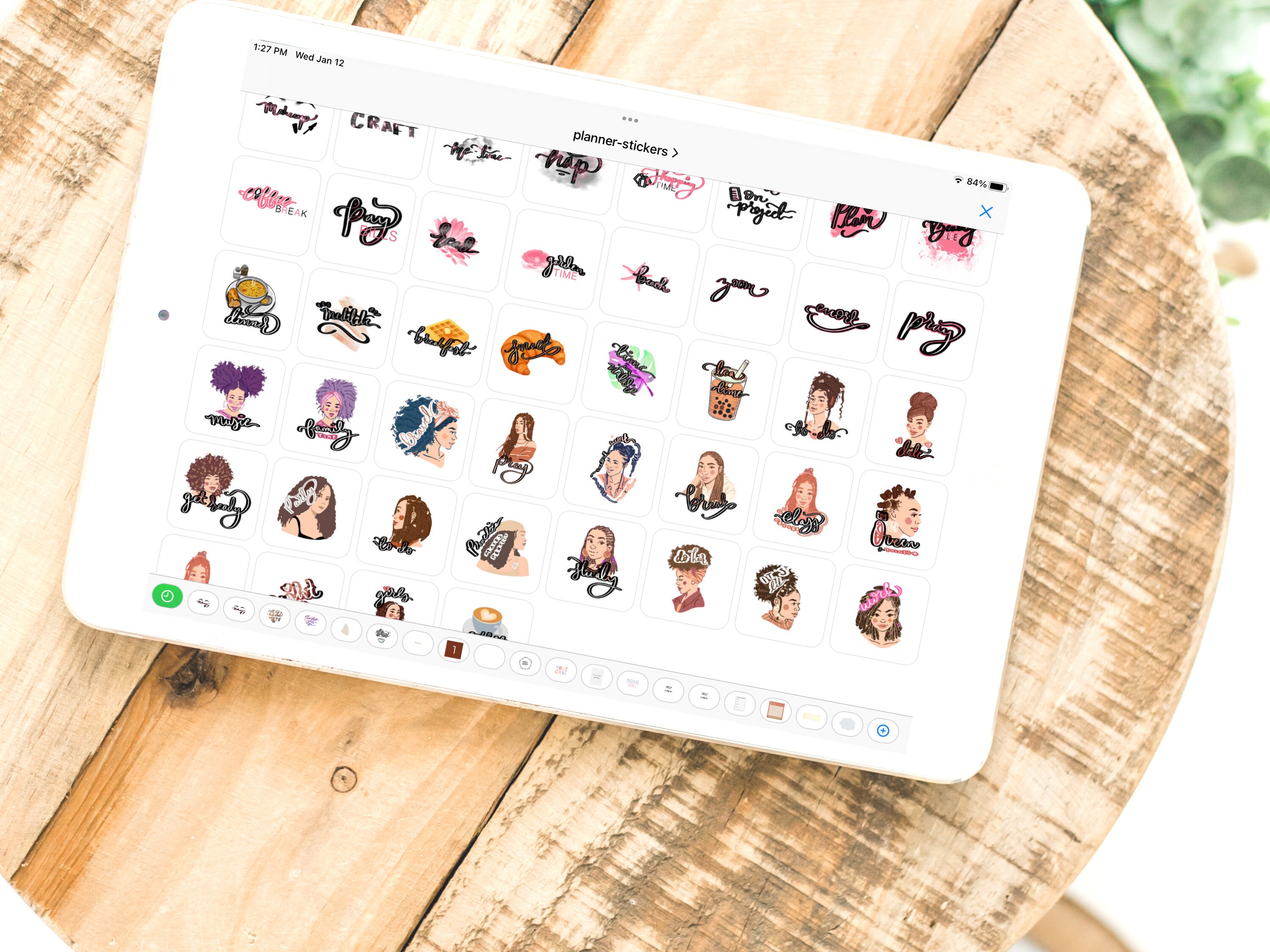 Black Girl Digital Stickers for Goodnotes Black Girl Stickers for Black ...