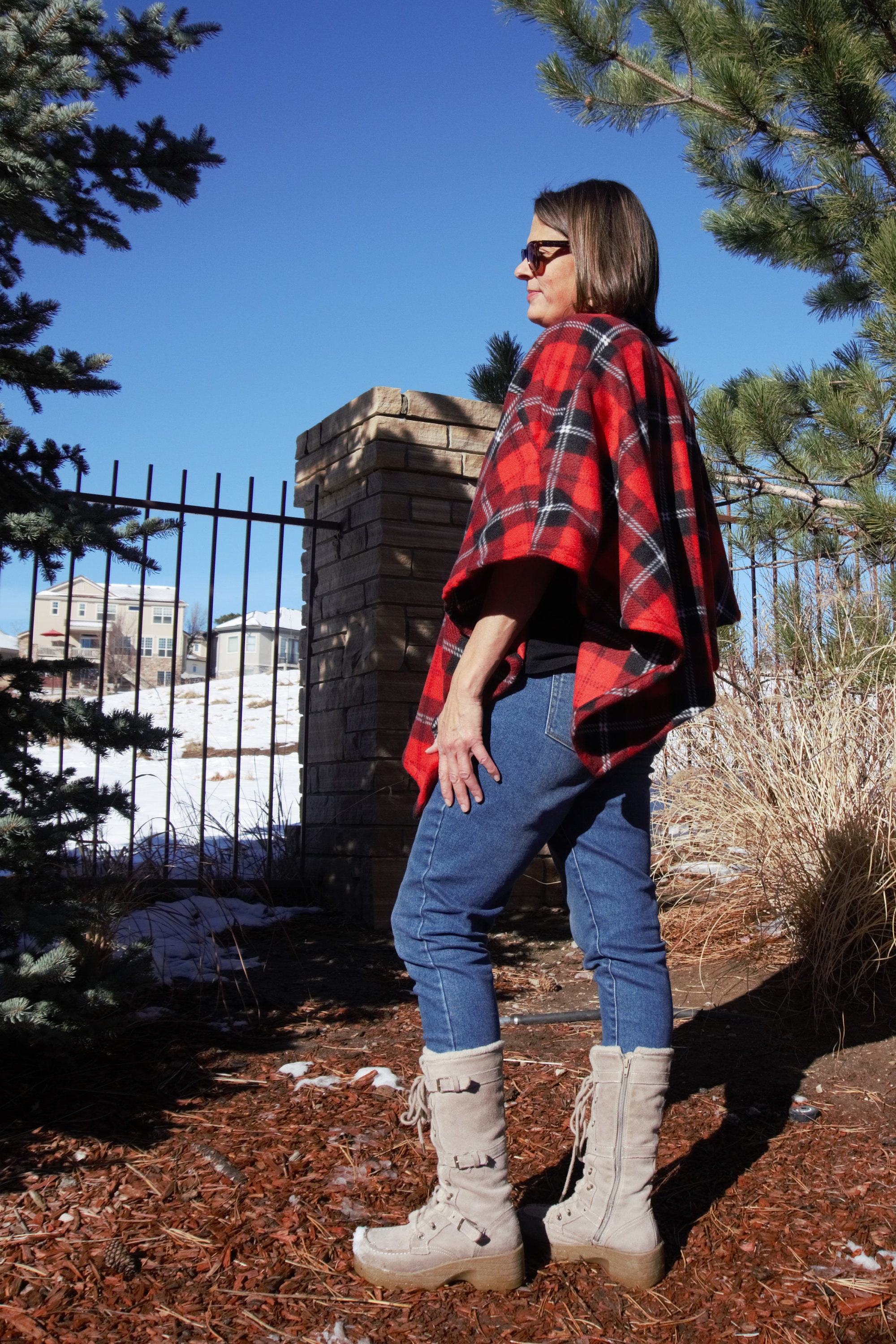 Cozy Camping Poncho Campfire Poncho Fleece Pullover Womens Etsy