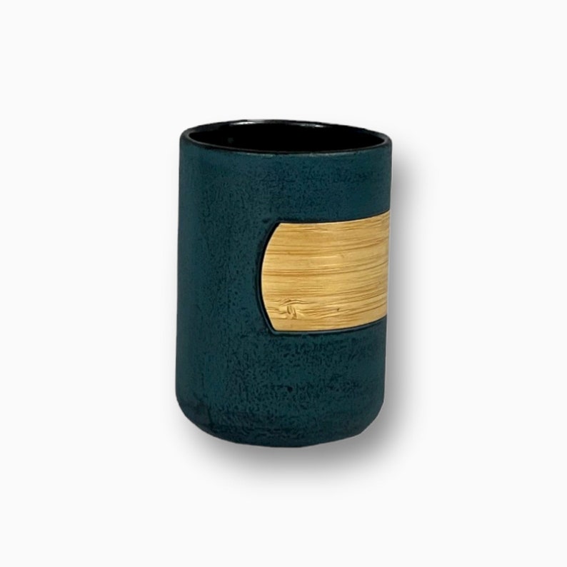 Teecup aus Gusseisen Tasse Trinkcup Kuomi Blau