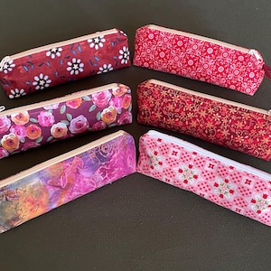 Triangle pencil case, back-to-school pencil case,makeup pouch, glasses pouch, small travel pouch
