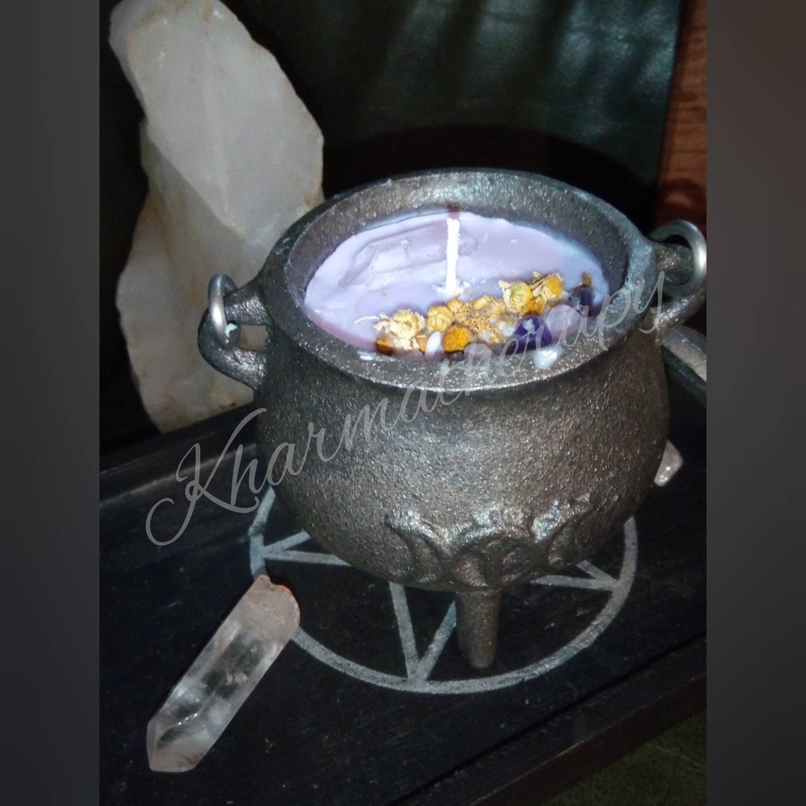 Made To Order Witchy Witch Cast Iron Cauldron Candle Etsy