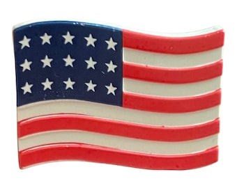American Flag Car Vent Charm: Patriotic USA Auto Accessory