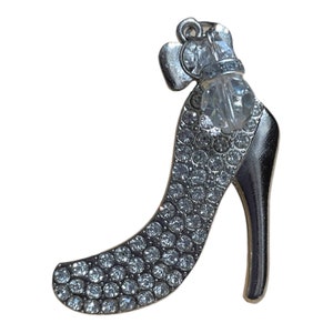 Silver High Heel Shoe Car vent Clips Bling charms jewelry Accessories gift for her, him, they, Shoe Lovers, Fashionistas, to air ac vents