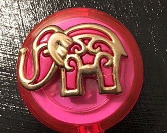 Badge reels, Work ID Holders- Ella Pink Elephant- Wild Animals , Luck, Birthday’s, Xmas, New Job Gifts.