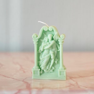 Headstone Decorative Candle handmade with soy wax Mint