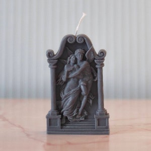 Headstone Decorative Candle handmade with soy wax Chrome