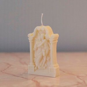 Headstone Decorative Candle handmade with soy wax Ivory