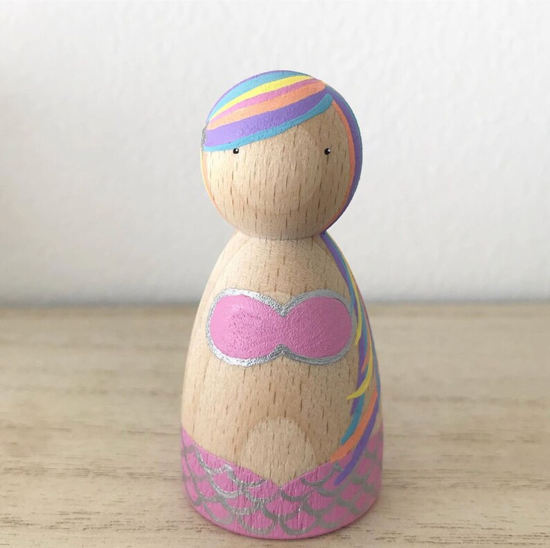 mermaid peg doll
