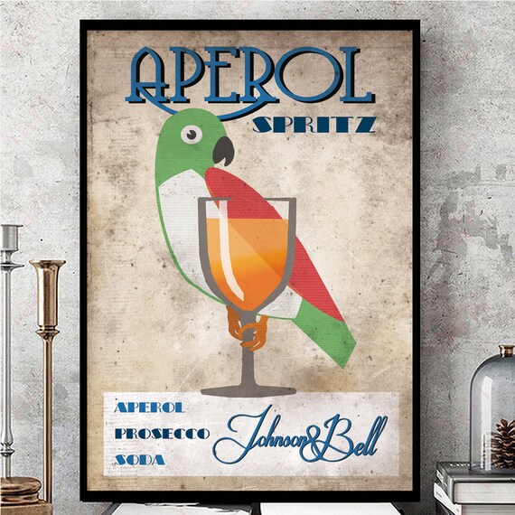 Canvas vintage aperol Art Print Poster