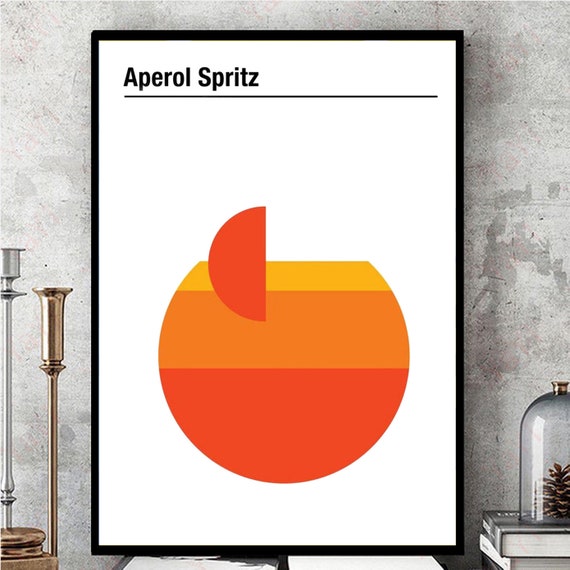 Canvas vintage aperol Art Print Poster